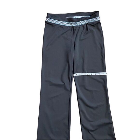 Champion Split Hem Mid-Rise Gray & Blue Bootcut Athleisure Pants Size Medium - Picture 9 of 10
